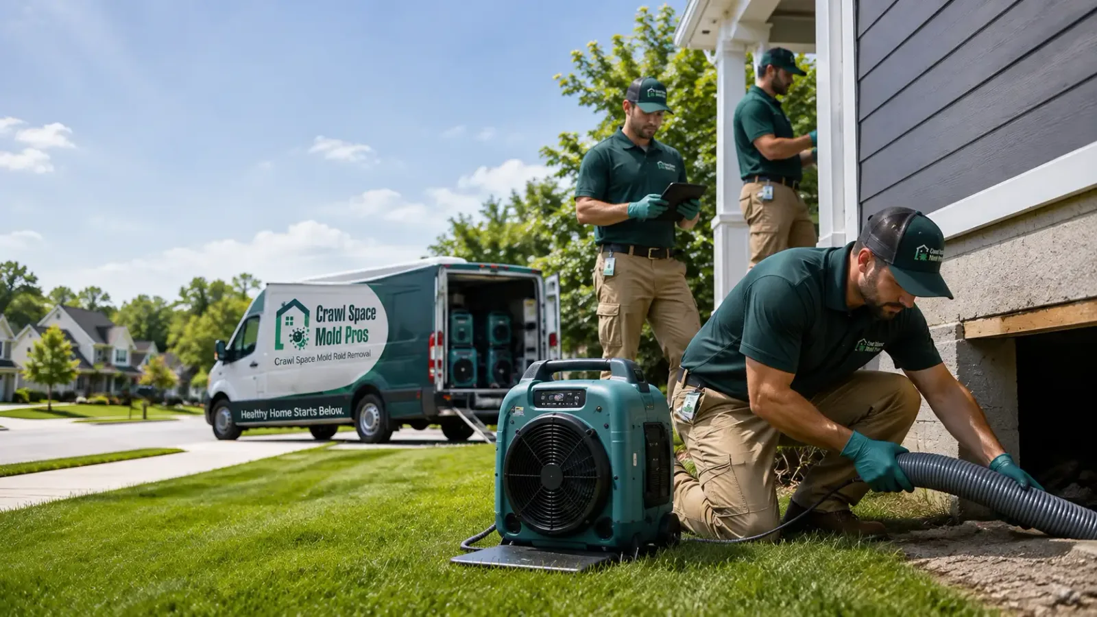 Crawl Space Mold Removal in Lewisville, IN